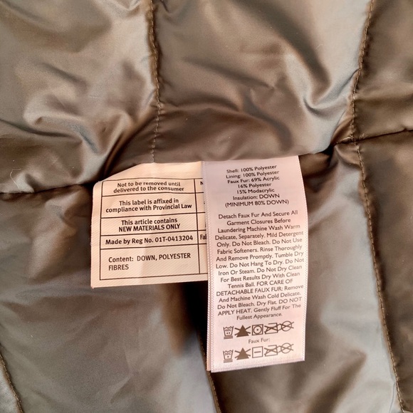 EDDIE BAUER Waterproof Down Winter Coat Grey New - Picture 6 of 7